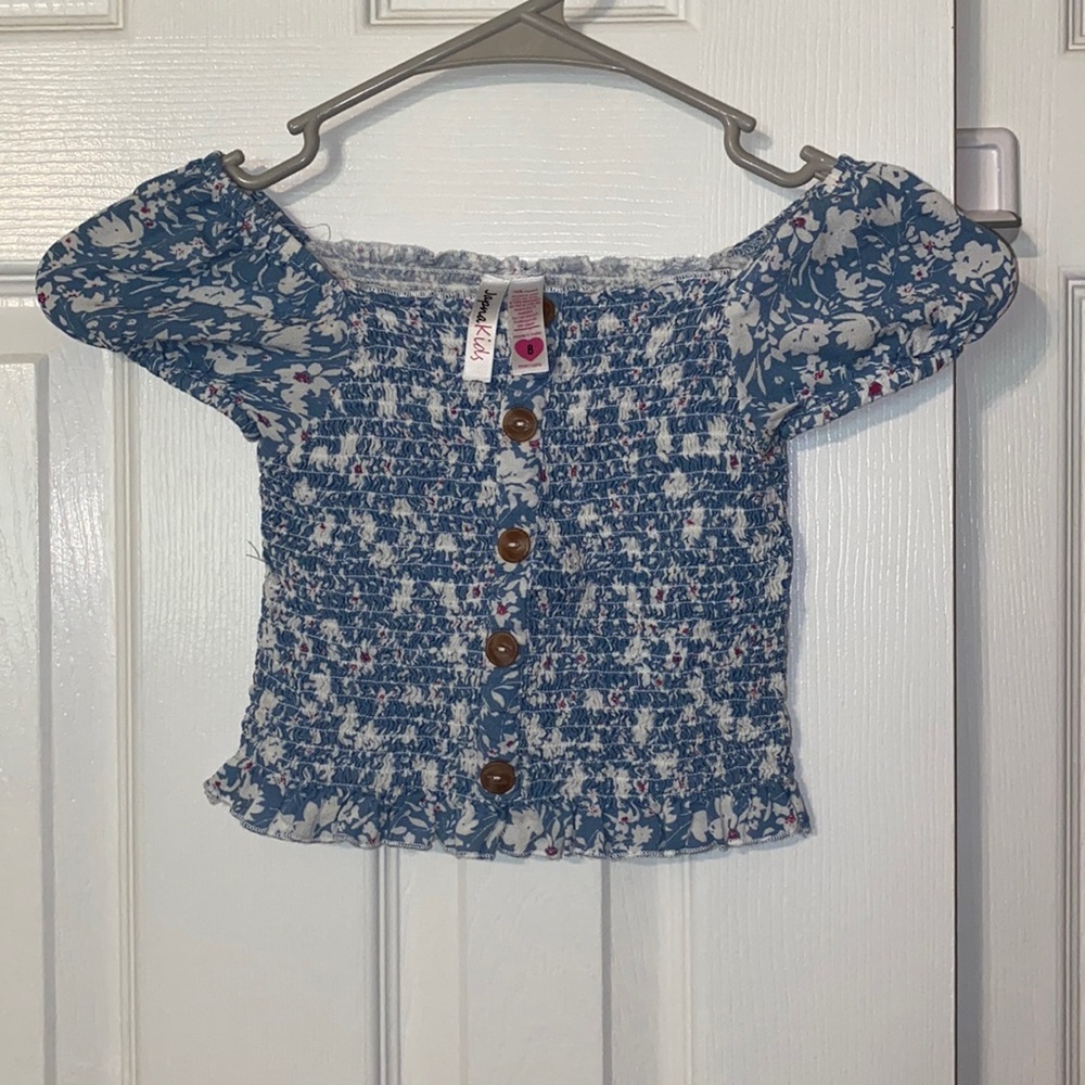 Japna Kids Off Shoulder Belly Scrunch Top 8